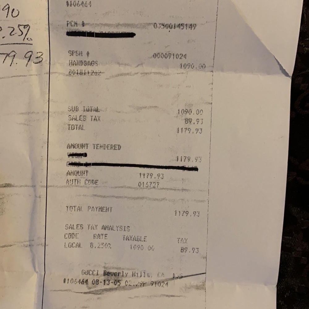 Gucci Monogram Brown leather hobo bag (authentic) - Picture 14 of 16